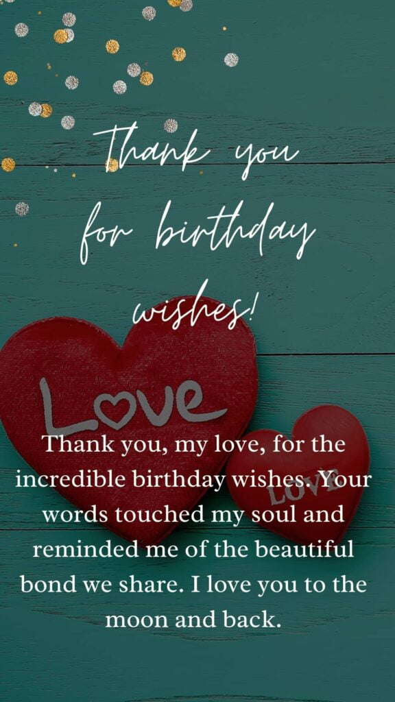Thanks Message For Birthday Wishes To Husband