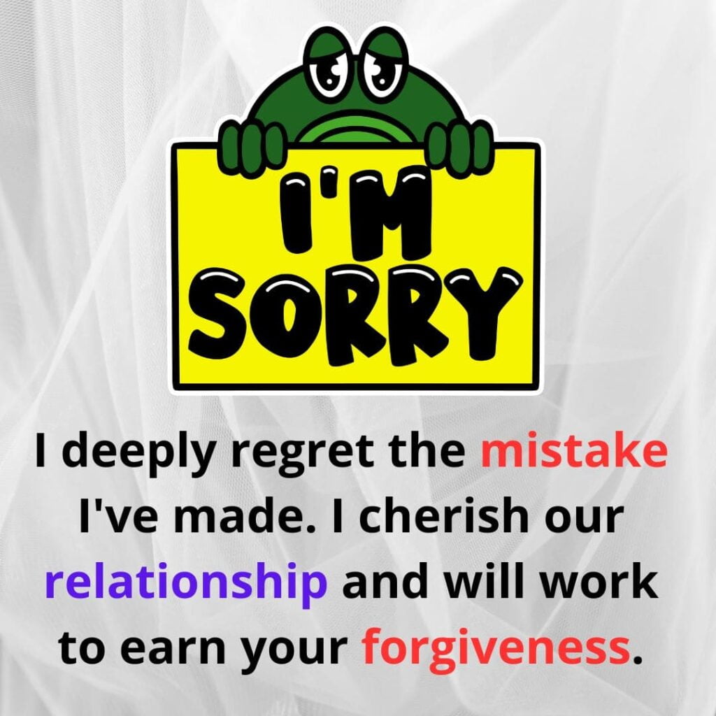 Sorry for My Mistake Messages for Husband